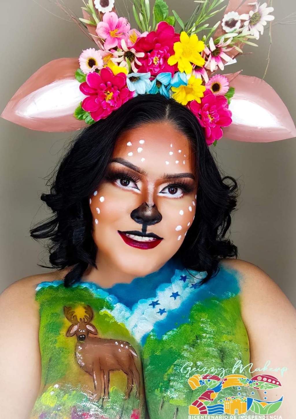 Hermosas y talentosas maquillistas rinden homenaje a&nbsp;Honduras.