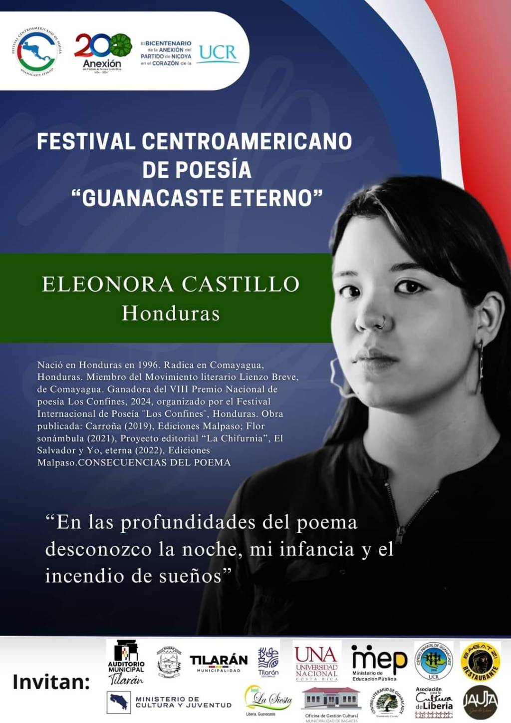 Poeta de Comayagua representa a Honduras en Costa&nbsp;Rica.