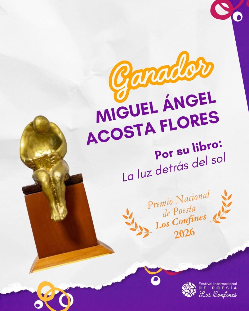 Festival de Poesía Los Confines 2025 ya tiene&nbsp;ganador
